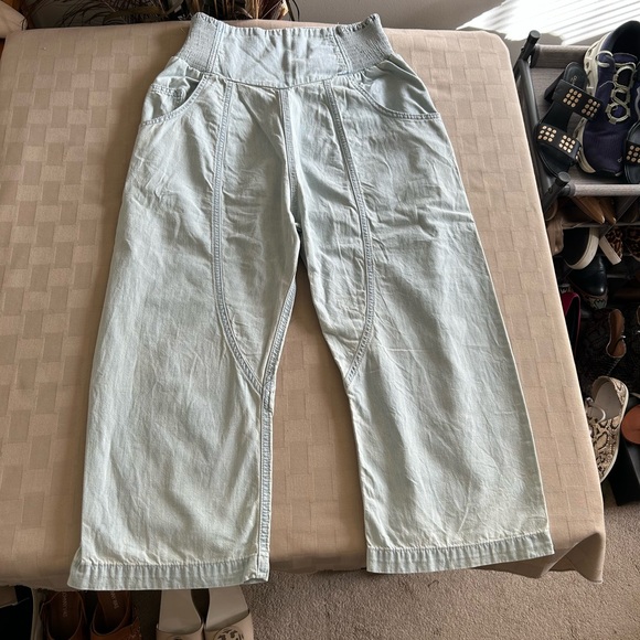 Free People We The Free Lunan Pull On Harem Cotton Pant - Picture 4 of 15